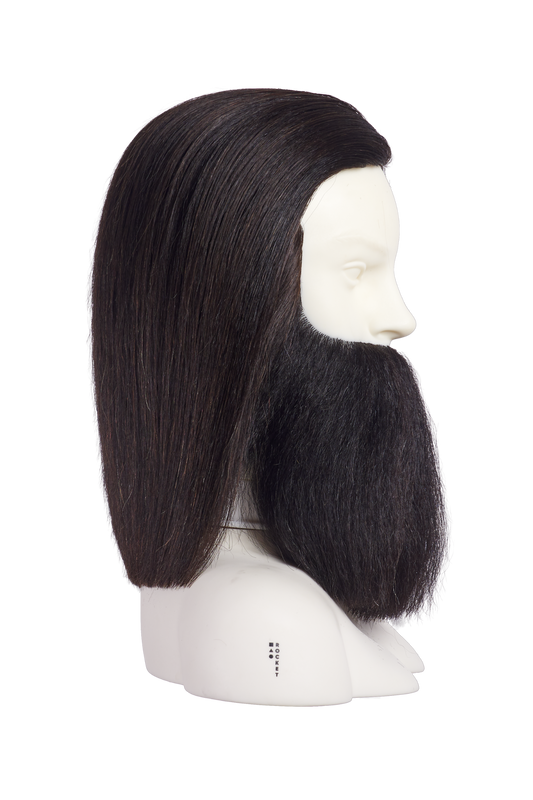 TETRA Type 1B - High Density Barbering - Mannequin Head with Extra Thick Beard & Moustache